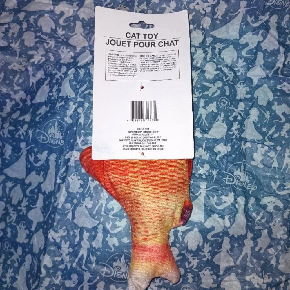 🧡4 for $20 Fish Cat Toy With Internal Bell Lightweight Large 9